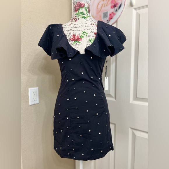 Lovers + friends Lulu Mini Dress in Black - Picture 3 of 11